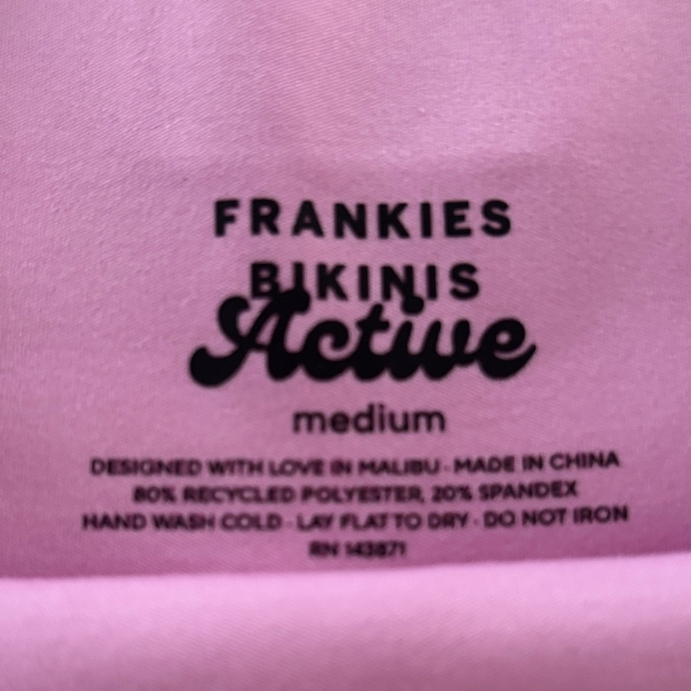 Frankie's Bikinis Pink Athletic Shorts